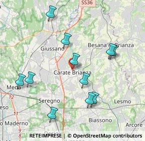 Mappa Piazza Caduti della Libertà, 20841 Carate Brianza MB, Italia (4.08)