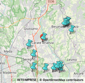 Mappa Piazza Caduti della Libertà, 20841 Carate Brianza MB, Italia (4.76357)