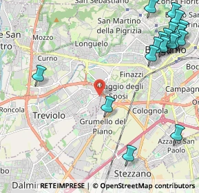Mappa Via Fratelli Bandiera, 24021 Treviolo BG, Italia (3.02632)