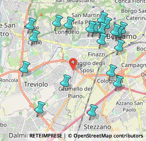 Mappa Via Fratelli Bandiera, 24021 Treviolo BG, Italia (2.411)