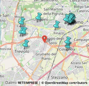 Mappa Via Fratelli Bandiera, 24021 Treviolo BG, Italia (2.392)