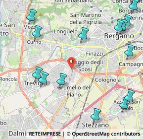 Mappa Via Fratelli Bandiera, 24021 Treviolo BG, Italia (3.10313)