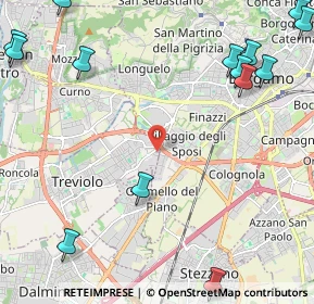 Mappa Via Fratelli Bandiera, 24021 Treviolo BG, Italia (3.29786)