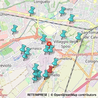 Mappa Via Fratelli Bandiera, 24021 Treviolo BG, Italia (1.161)