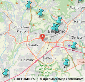 Mappa Via Fratelli Bandiera, 24021 Treviolo BG, Italia (6.04636)