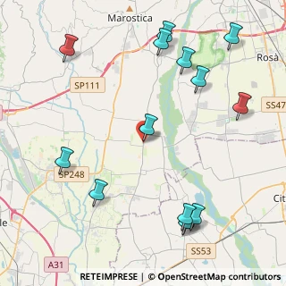 Mappa SP 52, 36060 Schiavon VI, Italia (5.28214)