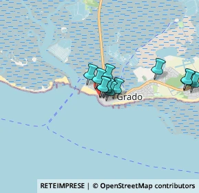 Mappa Via Giacomo Marchesini, 34073 Grado GO, Italia (1.245)