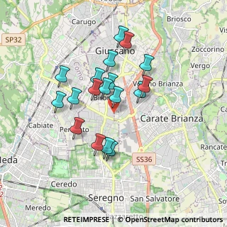 Mappa Via Pola, 20833 Giussano MB, Italia (1.50611)