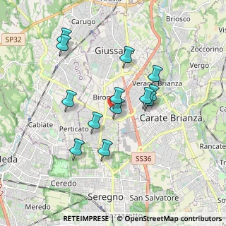 Mappa Via Pola, 20833 Giussano MB, Italia (1.59692)