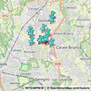 Mappa Via Pola, 20833 Giussano MB, Italia (1.23077)