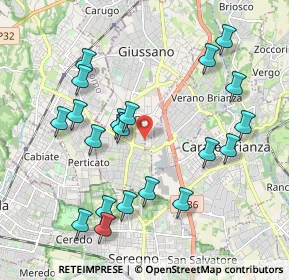 Mappa Via Pola, 20833 Giussano MB, Italia (2.1025)