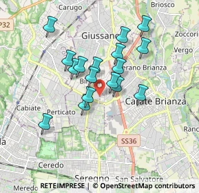 Mappa Via Pola, 20833 Giussano MB, Italia (1.43529)