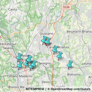 Mappa Via Pola, 20833 Giussano MB, Italia (4.2775)