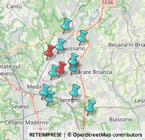 Mappa Via Pola, 20833 Giussano MB, Italia (2.8975)