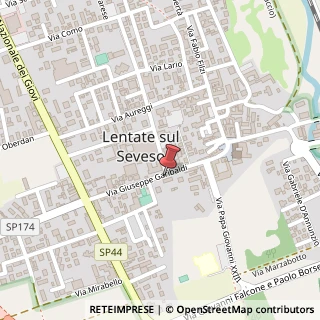 Mappa Via Giuseppe Garibaldi, 37, 20823 Lentate sul Seveso MB, Italia, 20823 Lentate sul Seveso, Monza e Brianza (Lombardia)