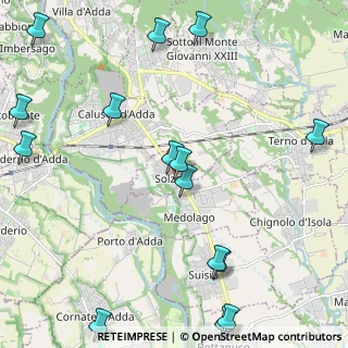 Mappa 24030 Solza BG, Italia (2.91667)