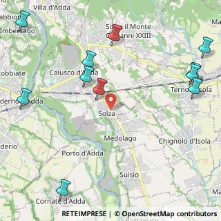 Mappa 24030 Solza BG, Italia (2.91091)