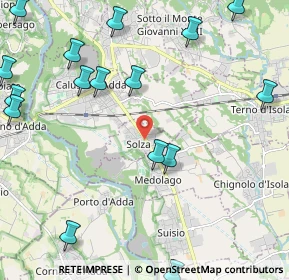 Mappa 24030 Solza BG, Italia (2.88563)