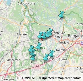 Mappa Via Lombardia, 24030 Medolago BG, Italia (5.45818)