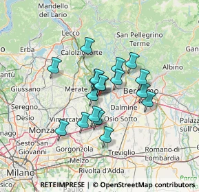 Mappa Via Lombardia, 24030 Medolago BG, Italia (9.59778)