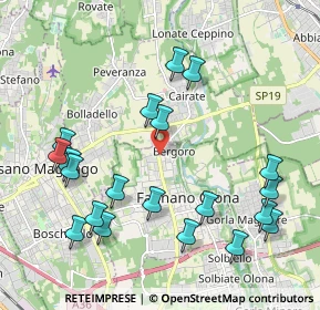 Mappa Via Corridoni Filippo, 21054 Fagnano Olona VA, Italia (2.284)