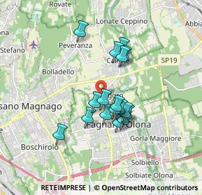Mappa Via Corridoni Filippo, 21054 Fagnano Olona VA, Italia (1.33294)