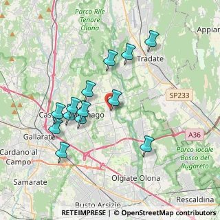 Mappa Via Corridoni Filippo, 21054 Fagnano Olona VA, Italia (3.54846)