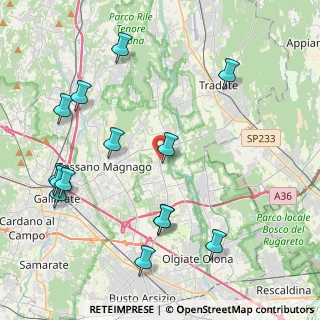 Mappa Via Corridoni Filippo, 21054 Fagnano Olona VA, Italia (4.93714)