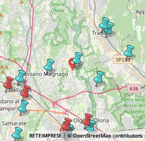 Mappa Via F. Corridoni, 21054 Fagnano Olona VA, Italia (6.3185)