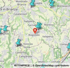 Mappa Via Giacomo Puccini, 23880 Cortenova LC, Italia (2.8625)