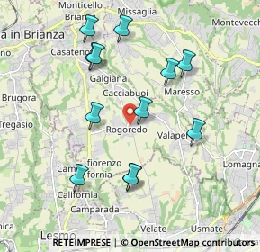 Mappa Via Giacomo Puccini, 23880 Cortenova LC, Italia (1.895)