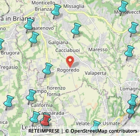 Mappa Via Giacomo Puccini, 23880 Cortenova LC, Italia (3.4485)