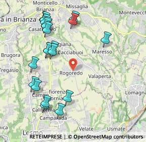 Mappa Via Giacomo Puccini, 23880 Cortenova LC, Italia (2.2545)