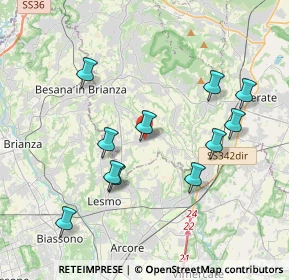Mappa Via Giacomo Puccini, 23880 Cortenova LC, Italia (3.81818)