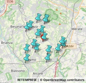 Mappa Via Giacomo Puccini, 23880 Cortenova LC, Italia (2.91529)
