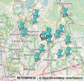 Mappa Via Giacomo Puccini, 23880 Cortenova LC, Italia (6.43313)
