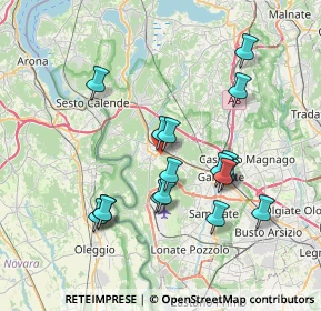 Mappa Via Valle, 21019 Somma lombardo VA, Italia (7.03588)