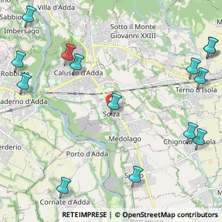 Mappa Via San Giovanni Bosco, 24030 Solza BG, Italia (3.25714)