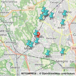 Mappa Via Dante Alighieri, 22060 Cabiate CO, Italia (2.19308)