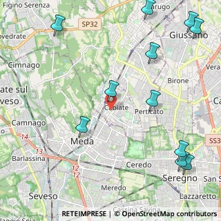 Mappa Via Dante Alighieri, 22060 Cabiate CO, Italia (2.92091)