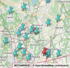 Mappa Via Monastero, 20842 Besana in Brianza MB, Italia (9.9545)