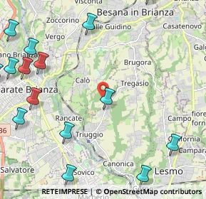 Mappa Via Monastero, 20842 Besana in Brianza MB, Italia (3.4865)