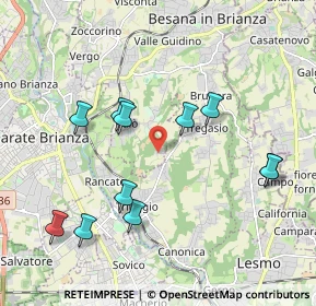 Mappa Via Monastero, 20842 Besana in Brianza MB, Italia (2.00727)
