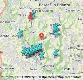 Mappa Via Monastero, 20842 Besana in Brianza MB, Italia (1.785)