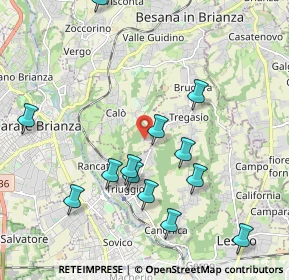 Mappa Via Monastero, 20842 Besana in Brianza MB, Italia (2.13538)