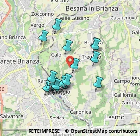 Mappa Via Monastero, 20842 Besana in Brianza MB, Italia (1.537)