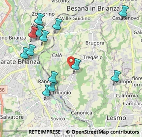 Mappa Via Monastero, 20842 Besana in Brianza MB, Italia (2.25385)