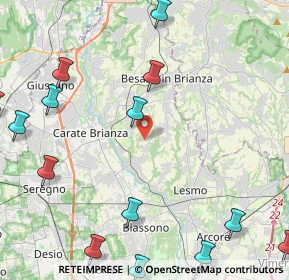 Mappa Via Monastero, 20842 Besana in Brianza MB, Italia (6.155)