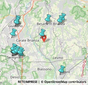 Mappa Via Monastero, 20842 Besana in Brianza MB, Italia (5.10813)