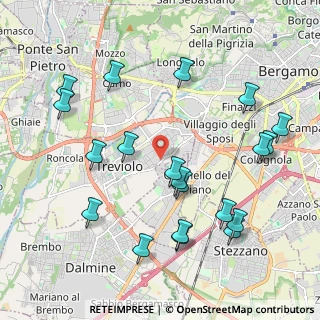 Mappa Via Boffalora, 24048 Treviolo BG, Italia (2.2885)